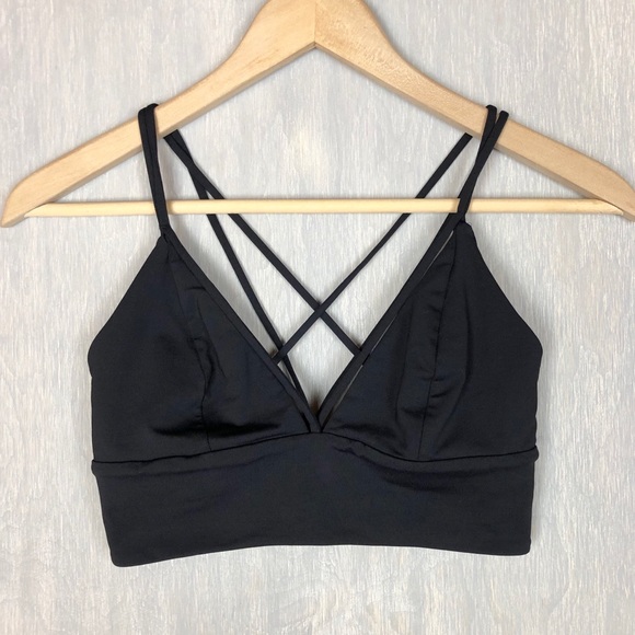 lululemon athletica Tops - Lululemon pushing limits bra black 6